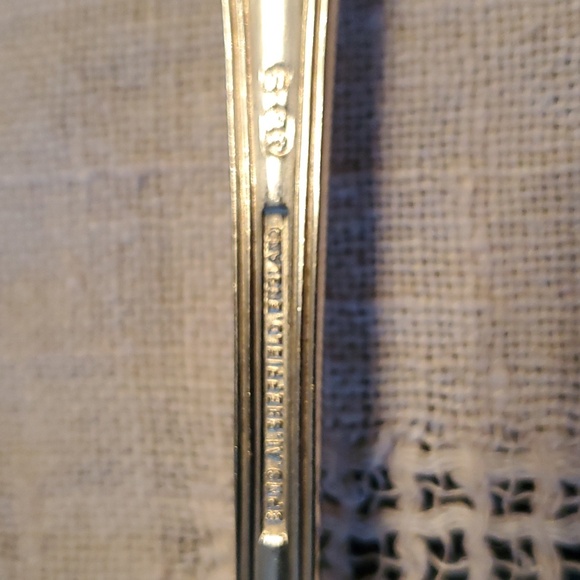 Vintage silver plated Jonathan Bell and sons Sheffield serving spoon and fork - Picture 11 of 13